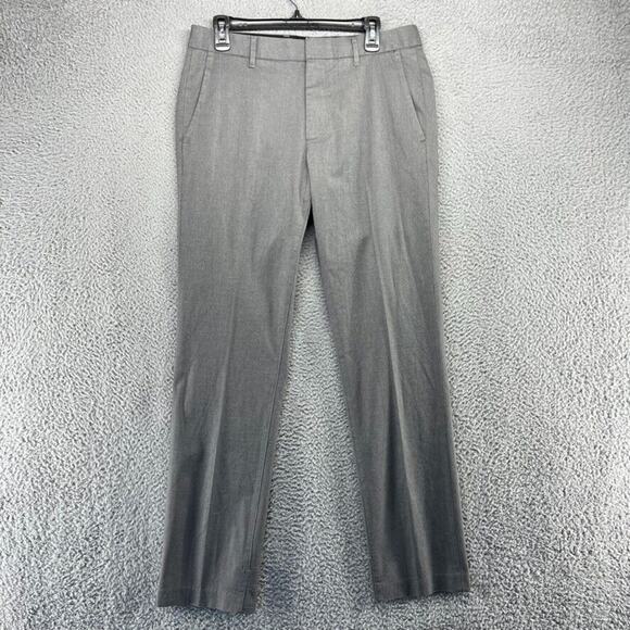 Bonobos Pants Men's 32x32 Gray Tuesday Dress Hook Loop Flat Front Straight READ - Picture 1 of 13